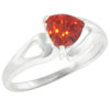 Size 7 Trillion Cut Cz Citrine Ring