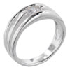 Size 7 Round Cut Cz Triple Band Ring