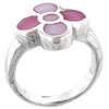 Size 7 Pink Daisy Mother Of Pearl Ring