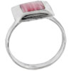 Size 7 Red Coral Square Ring