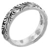 Size 7 Feather &amp; Leaf Ring