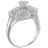 Size 7 Round Cut  Cz  Carousel Ring