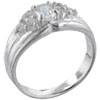 Size 7 Oval Cut  Cz  Marquise Ring
