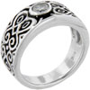 Size 7 Round Cut Cz  Celtic  Ring