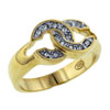 Size 8 Round Cut Cz Hook Ring
