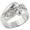Size 8 Cz Swirl Wrap Ring