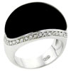 Size 8 Onyx With Cz Black Rings