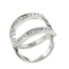 Size 8 Double Row Cz Ring