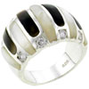 Size 8 Shell And Cz Ring