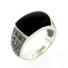 Size 8 Rectangle Cut Onyx Ring