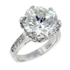 Size 8 Round Cut  Cz   Diamond  Like Ring