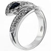 Size 8 Pear Cut  Sapphire  Cz Twist Ring