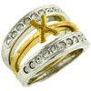 Size 8 Cz Spiral Ring