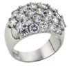 Size 8 Cz Encrusted  Ring 