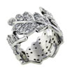 Size 8 Cz Leaf Ring