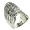 Size 8 Cz Stack Curve Ring