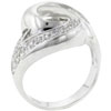 Size 8 Cz Swirl Ring