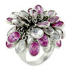 Size 8 Oval Cut Pink Cz Ring