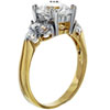 Size 8 Round Cut Six Stone  Cz  Golden Ring