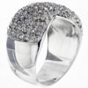 Cz Bow Sterling Silver Ring