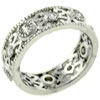 Size 8 Detailed  Band   Ring 