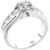 Size 8 Round &amp; Square Cut  Cz   Ring 