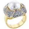 Size 8 Pearl With Small Cz Ring