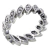 Size 8 Cz Gathered Leaves Ring