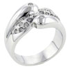 Size 8 Round Cut Cz Uniquely Styled  Design  Ring