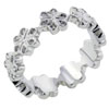 Size 8 Circle Of Blossoms  Ring 