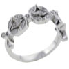 Size 8 Cz Flowers  Ring 