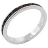 Size 8 Citrine Cz Studded Band Ring