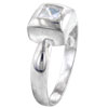 Size 8  Square   Cut  Cz Man Ring
