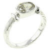 Size 8 Oval Cut One Stone Cz Ring