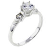 Size 8 Round Cut  Cz  With Military Insignias Ring