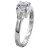 Size 8 Round Cut  Cz  Prong Set Ring