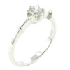 Size 8 Round Cut  Cz  Shiny Band Ring