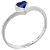Size 8 Heart Cut Cz Sapphire #8 Ring