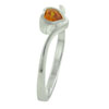 Size 8 Heart Cut Cz Topaz Ring