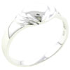 Size 8 Solid  Heart   Sterling   Silver  Ring