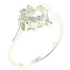 Size 8 Open Heart Cz Ring