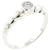Size 8 Round Cut Cz Intricate Design Band Ring