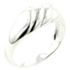 Size 8 Crisscross Design  Sterling   Silver   Ring 