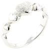 Size 8 Heart Band 925 Sterling Silver Ring
