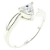 Size 8 Triangle Cut Cz Ring