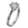Size 8 Round Cut  Cz  Large Ring
