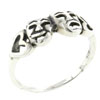 Size 8 Drama Mask Sterling Silver Ring
