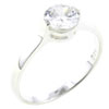Size 8 Round Cut  Cz  Double Setting Ring