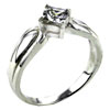 Size 8 Square Cut  Cz  Wrap Ring