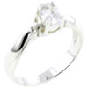 Size 8 Fair Oval Cut  Cz  Ring